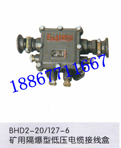 BHD2-20/127-6T礦用隔爆型低壓電纜接線盒