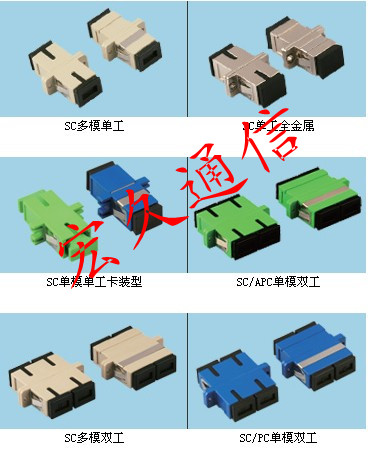 光纖SC適配器，SC法蘭盤，SC耦合器，SC連接器，金屬塑料