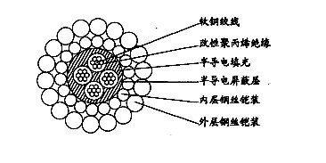 W4BP-8.00mm芯改性聚丙烯絕緣雙鋼絲鎧裝承荷探測(cè)電纜