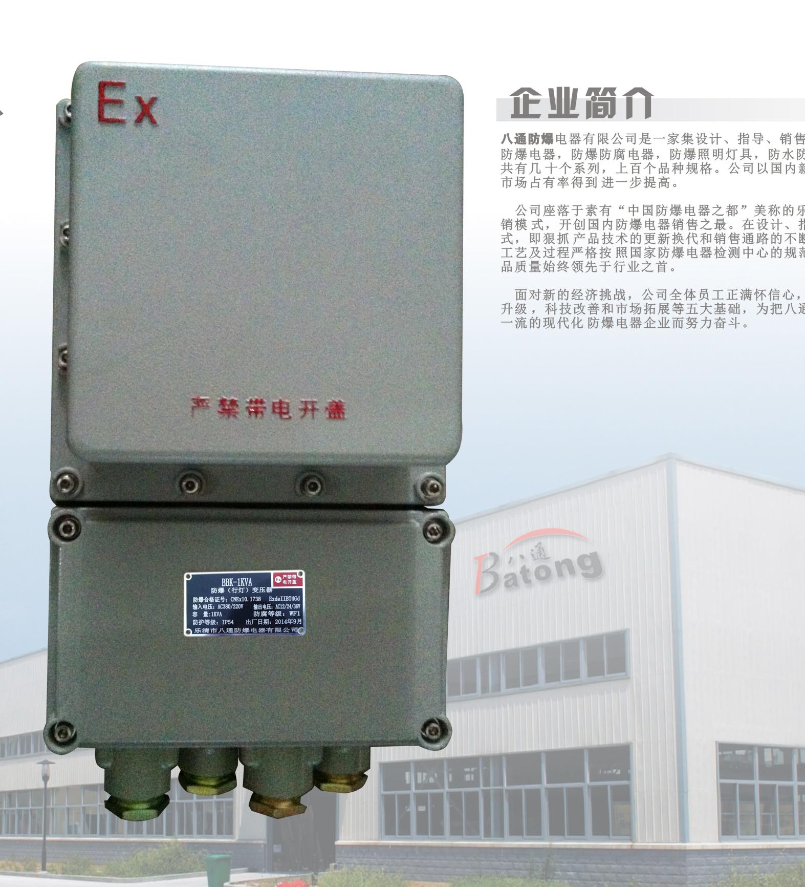 防爆行燈變壓器BKK-150VA 220V 12V CT4