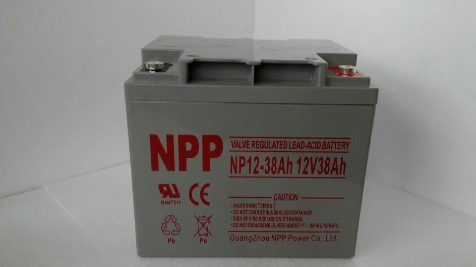 耐普蓄電池NP12-38Ah閥控式密封鉛酸蓄電池免維護(hù)12V38AH