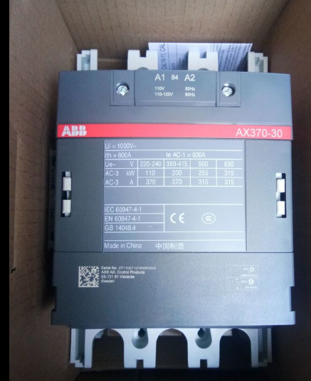 原裝ABB接觸器AX370-30-11 ABB交流接觸器 ABB一級代理