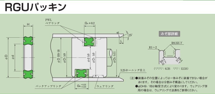 日本阪上sakagami HSD型和RGU型密封圈