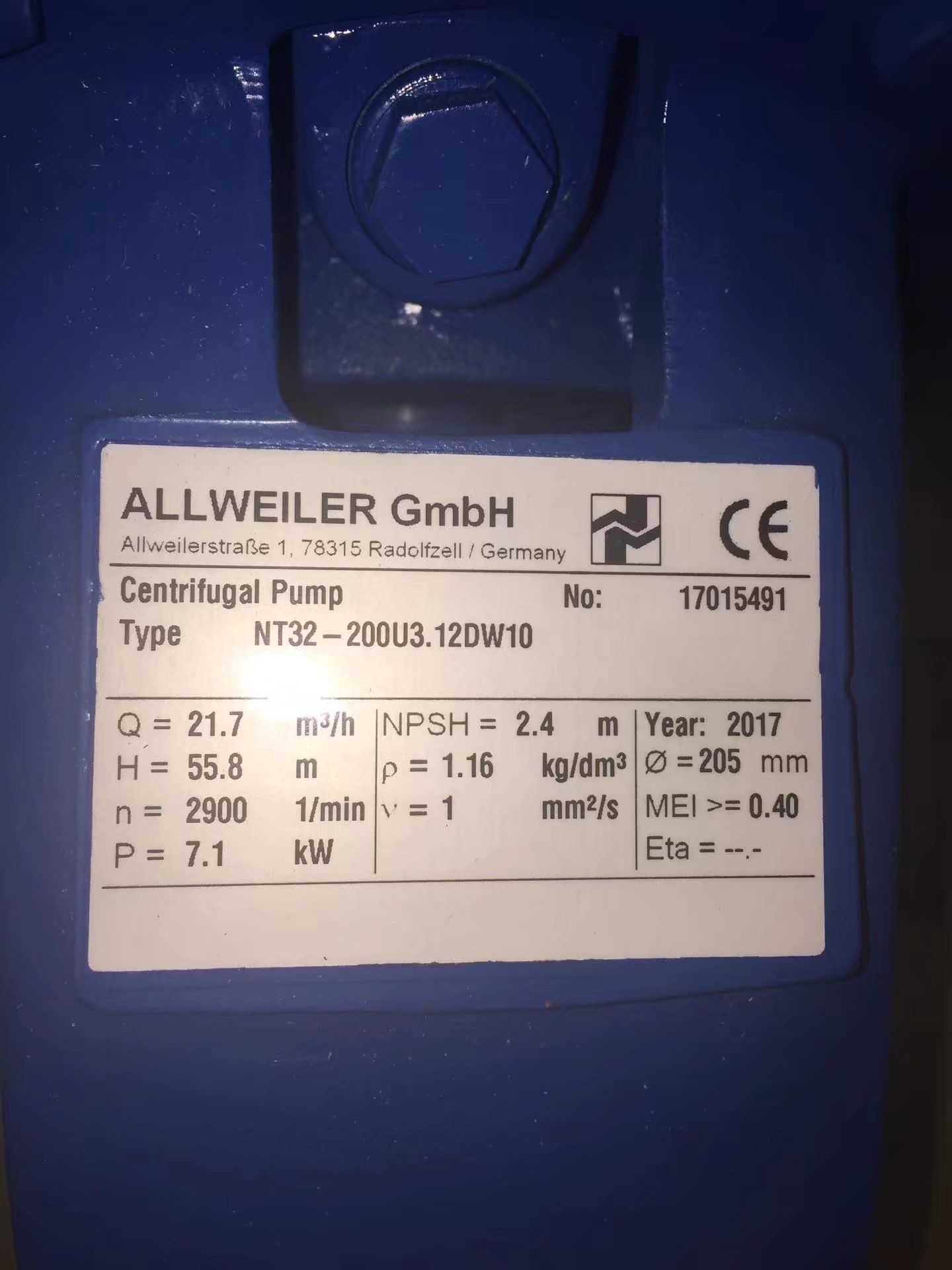 ALLWEILER-SNF940ER46U3W1FA5,8,IDNO:00630?泵