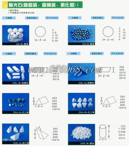 臺(tái)灣廠高鋁瓷拋光石、高頻瓷拋光石、陶瓷振光石