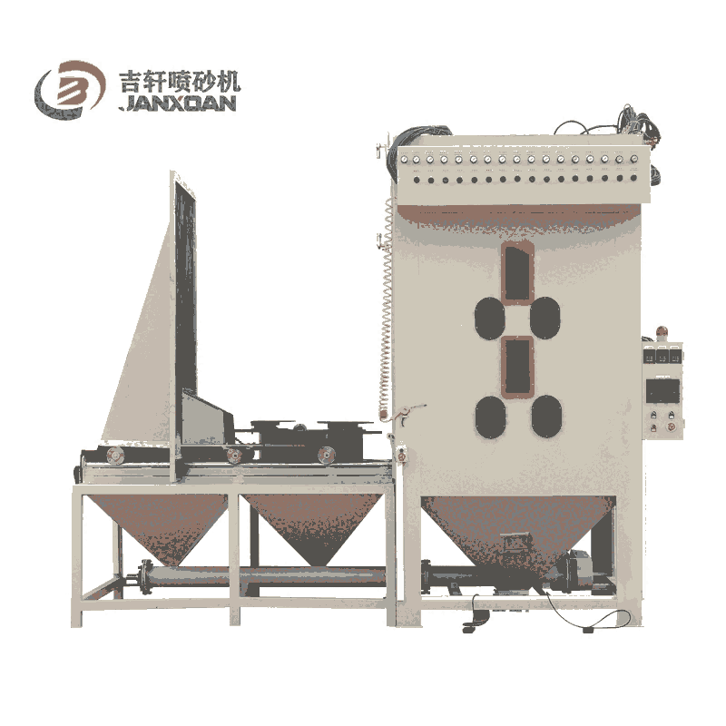 多工位噴砂無死角專用吉軒轉(zhuǎn)盤噴砂機(jī)