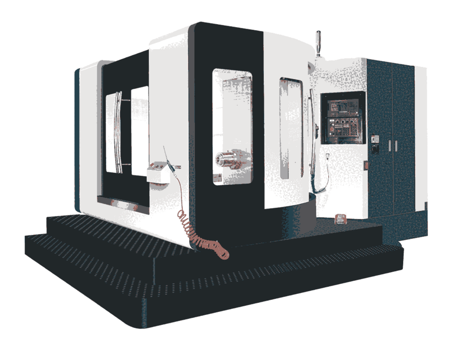 大連莊重臥式加工中心HMC-800分之一度單工位轉(zhuǎn)臺