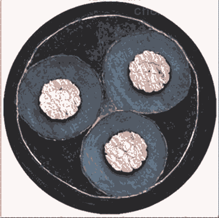 煤礦用無鹵低煙鎧裝電纜WD-MYJY23-8.7/10KV-3*35