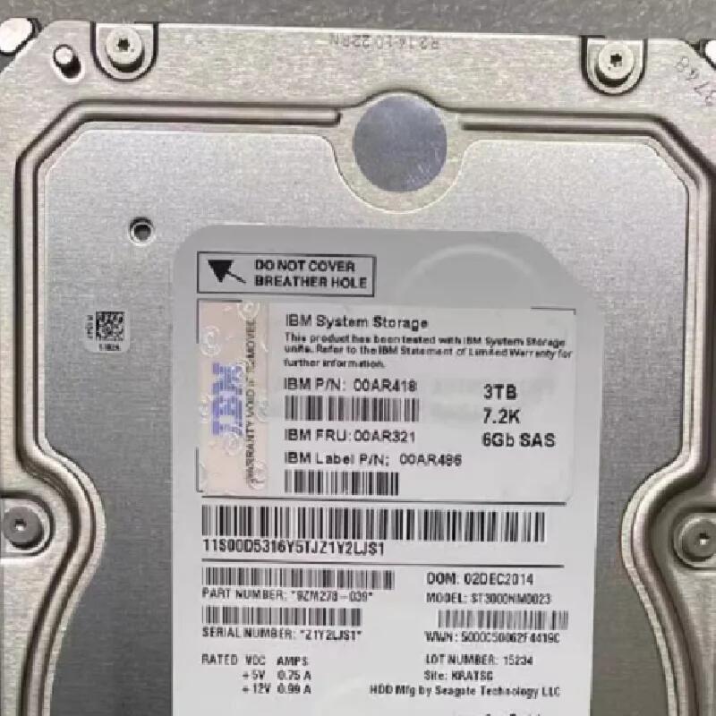 00AR321 00AR418 3TB 7.2K SAS V7000 Gen2硬盤