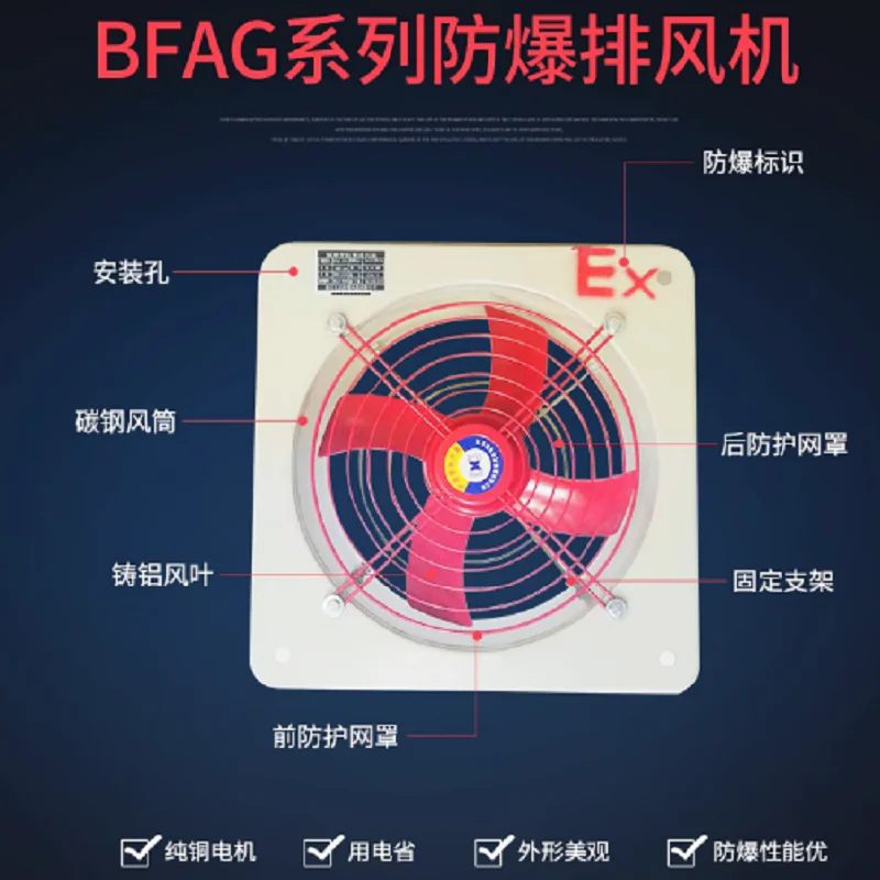 BFAG-300 EX DII BT4 GB AC220V 0.12KW 含百葉窗 風(fēng)扇