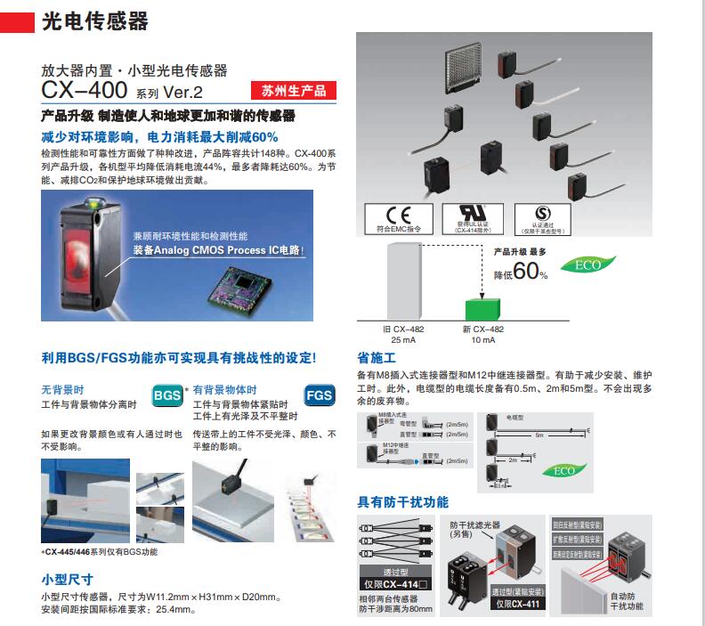 供應(yīng)松下小型光電傳感器CX-491-P 檢測(cè)不透明體、半透明體、 鏡面體