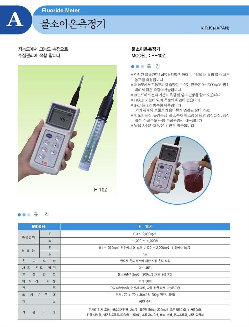 KRK笠原理化濃度計H2S04-55硫酸濃度測定器