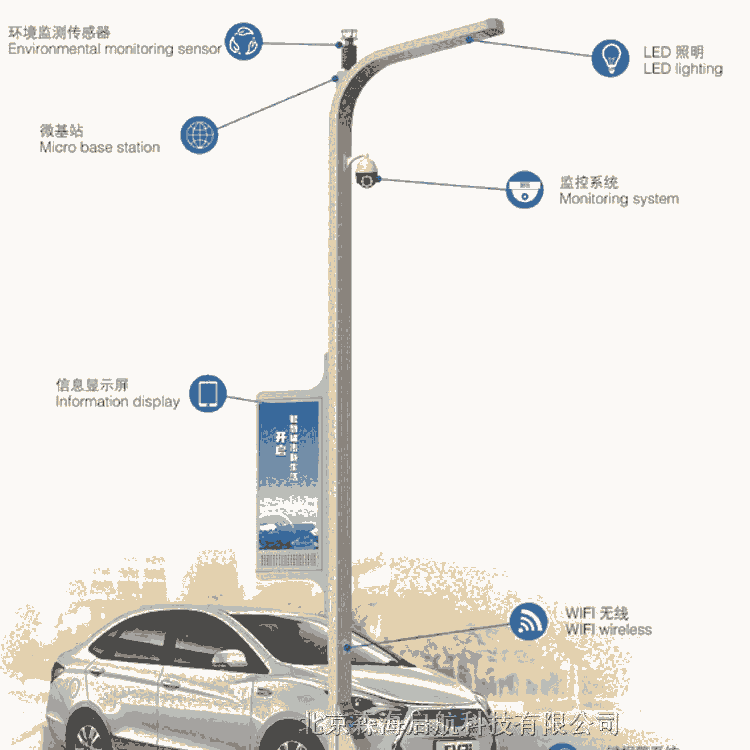 供應(yīng)智慧路燈廠 認準森海啟航智慧路燈工廠直銷