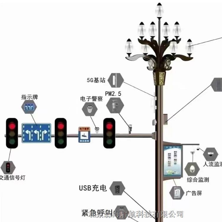 5g智慧路燈供應(yīng)商 接受定制 來(lái)圖加工生產(chǎn)室外路燈