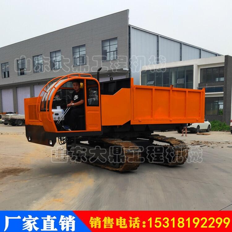 大型鋼制履帶運輸車 大馬力自卸翻斗車 360°旋轉(zhuǎn)鋼制履帶運輸車