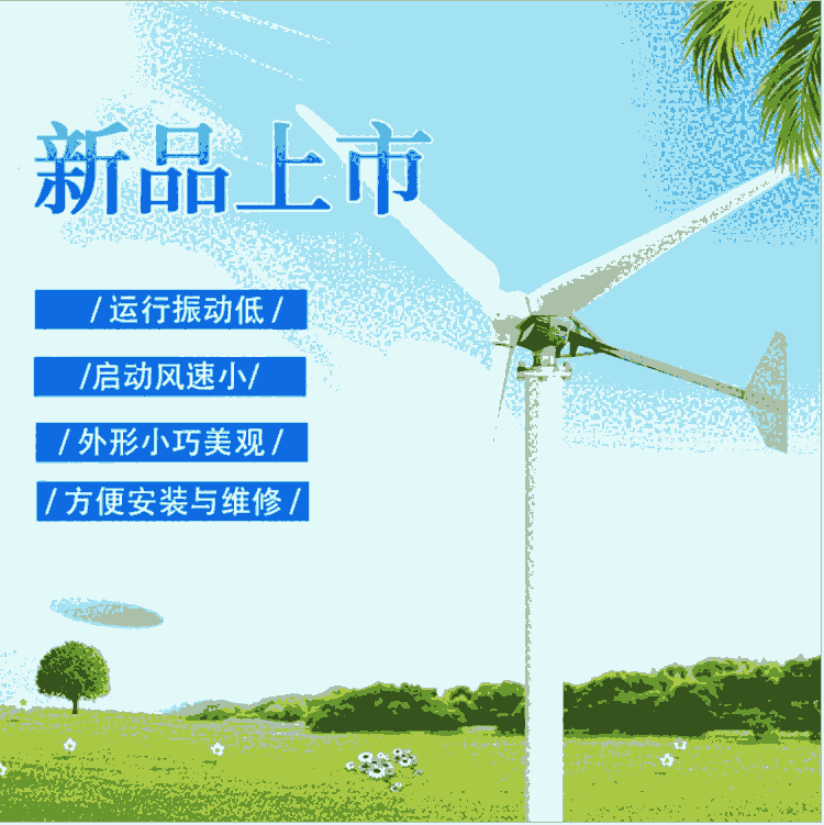 風(fēng)能設(shè)備風(fēng)力發(fā)電機(jī)500W小型家用照明