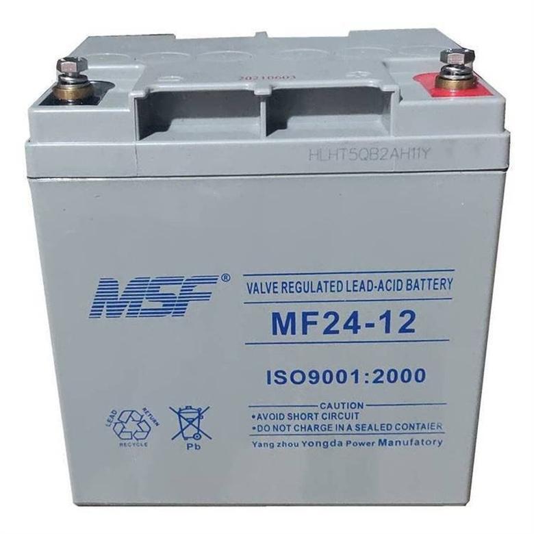 MSF蓄電池MF24-12 閥控式密封消防直流屏ups電源12V24AH20HR