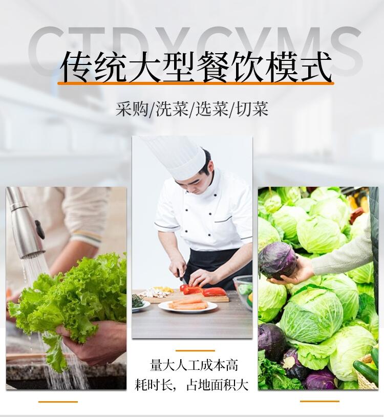 陜西榆林市農(nóng)副產(chǎn)品深加工設(shè)備預(yù)制菜生產(chǎn)線配送中心凈菜清洗線