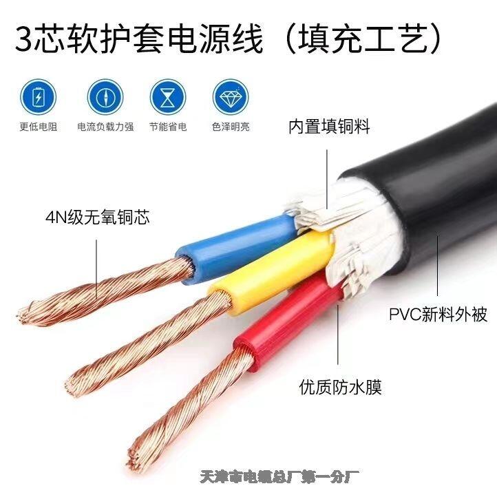 護(hù)套軟線RVV 10*1.5+1帶鋼絲