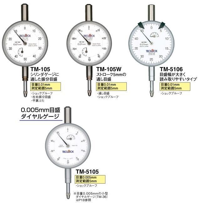 日本得樂(lè)TECLOCK指針式百分表TM-105W