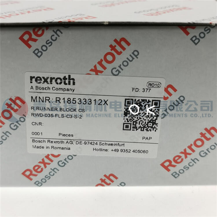 REXROTH 滑塊 R18533312X 直線運(yùn)動軸承RWD-035-FLS-C3-S