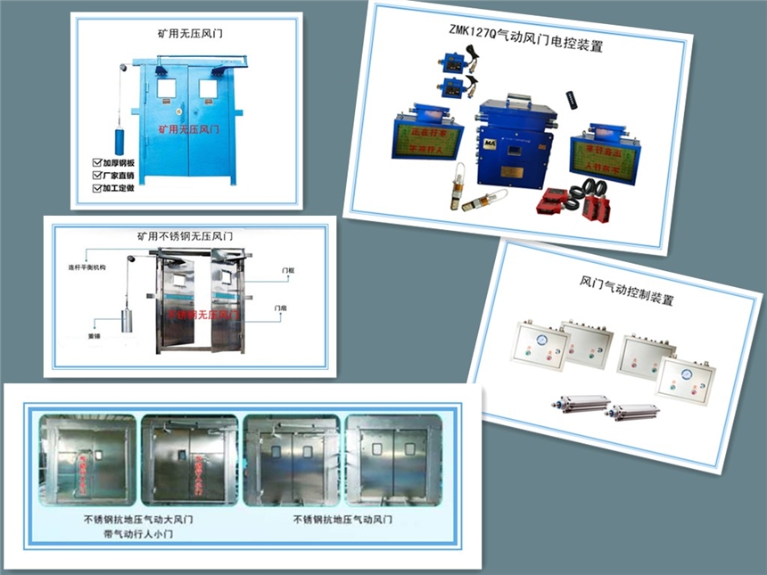 礦用自動風(fēng)門，抗壓風(fēng)門，平衡風(fēng)門，風(fēng)門氣控，電控裝置