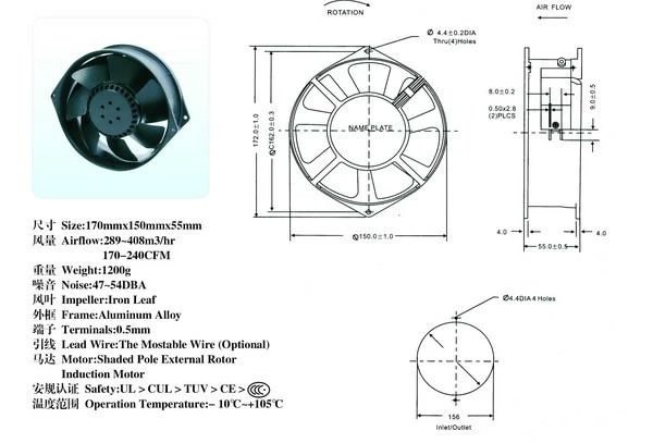 耐高溫防水風(fēng)扇、耐高溫防水風(fēng)機(jī)