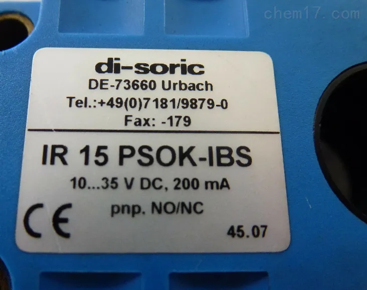 德國DI-SORIC原廠報價 DCC 6.5 V 02 NOLK/30 電感式接近傳感器