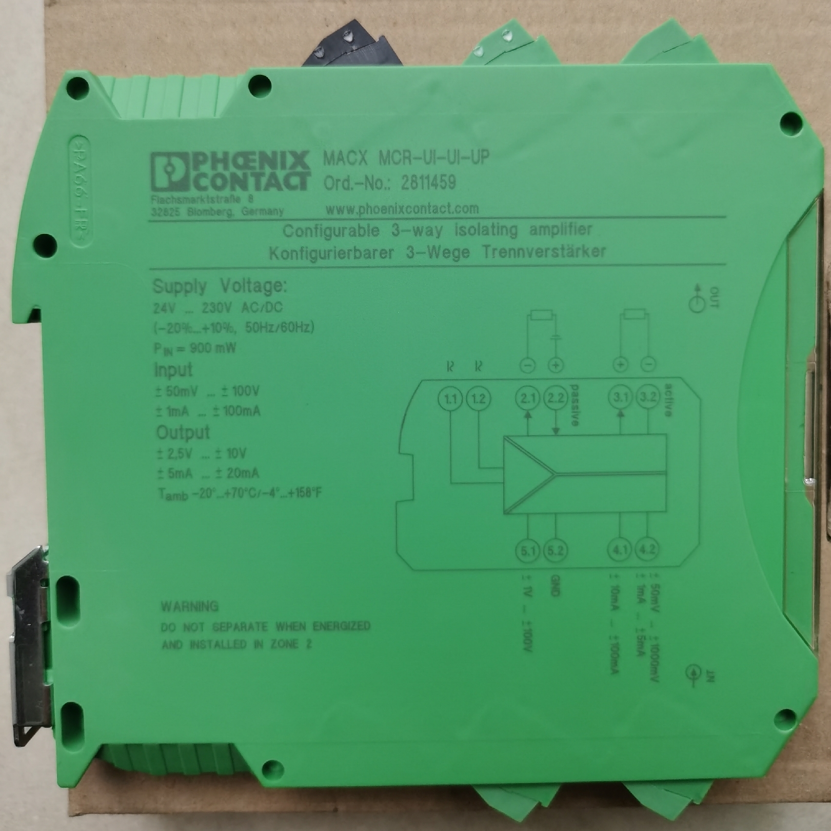 菲尼克斯信號(hào)隔離器2814715 MCR-S-1-5-UI-DCI-NC變送器現(xiàn)貨價(jià)格好