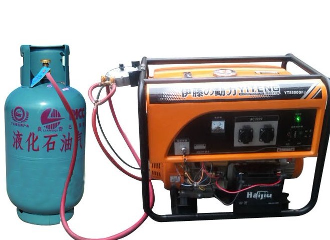 5KW多燃料燃?xì)馄桶l(fā)電機(jī)YT5800GFJ