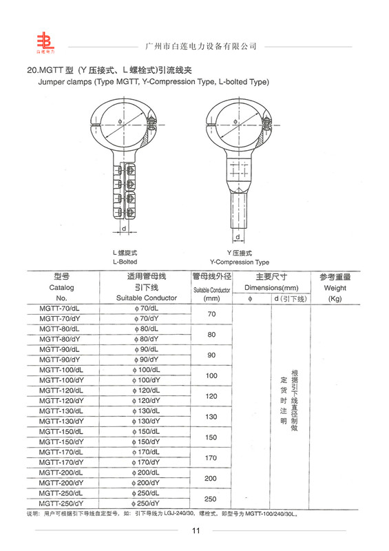 管母線T型線夾MGTT型