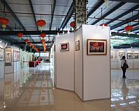 展覽八棱柱標(biāo)準(zhǔn)攤位，書畫展覽攝影屏風(fēng)，展覽展位支架..