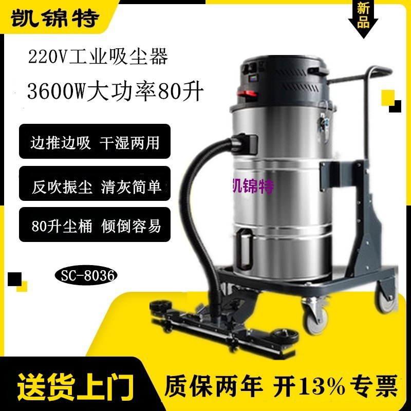 220V工業(yè)吸塵器SC-8036工廠車間真空大功率吸鐵屑推吸兩用3600W