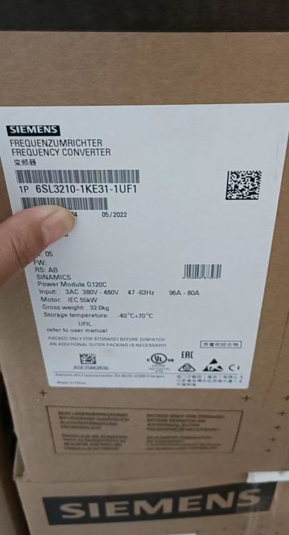 6SL3210-1KE31-7UF1西門子代理商G120C變頻器標(biāo)稱功率模塊90.0kW