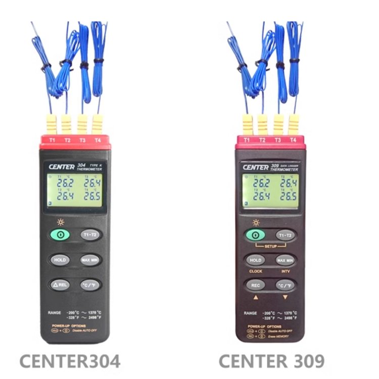 臺(tái)灣群特CENTER-304\/CENTER-309四通道熱電偶溫度計(jì)記錄儀測(cè)溫儀