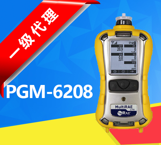 美國(guó)華瑞MultiRAEPro，PGM-6208六合一有毒有害氣體檢測(cè)儀pgm6208