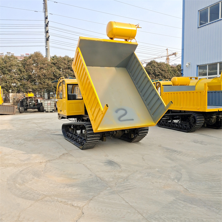 山地果園液壓履帶式運(yùn)輸車(chē)飼料履帶翻斗車(chē)自卸車(chē)