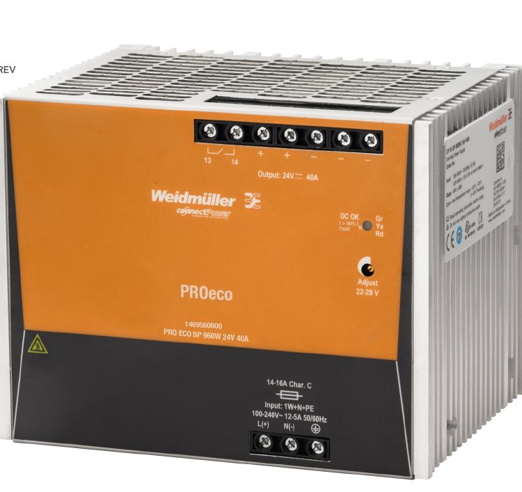 Weidmueller魏德米勒PROECO3960W24V40A開關電源1469560000