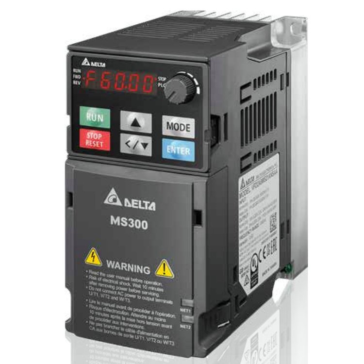 臺(tái)達(dá)變頻器MS300系列VFD1A5MS43ANSAA0.4kw3相380V