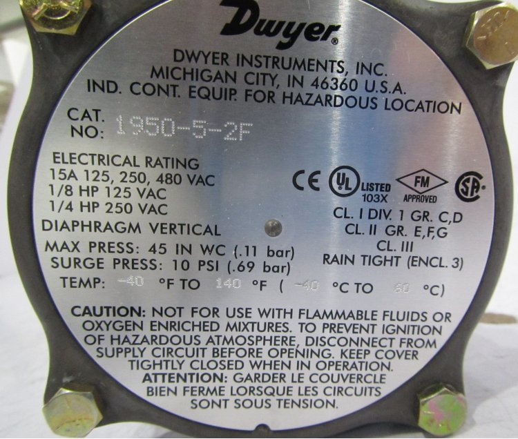 1950G-0-B-24，1950G-1-B-24，1950G-5-B-24原裝進口壓力控制器