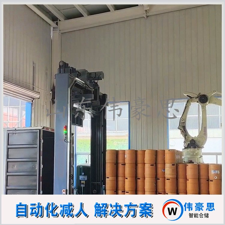 啤酒桶全自動(dòng)裝車設(shè)備，機(jī)器人推進(jìn)式裝車機(jī)應(yīng)用多種車型